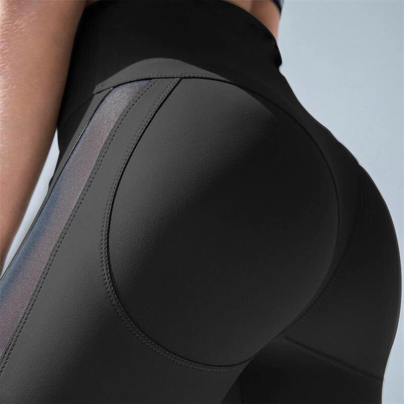 New Cross-border Yoga Pants Yiwu Foreign Trade Quick-drying Mesh Stitching