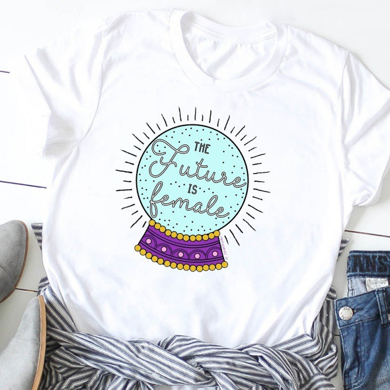 European And American Suffragette Round Neck Short-sleeved T-shirt