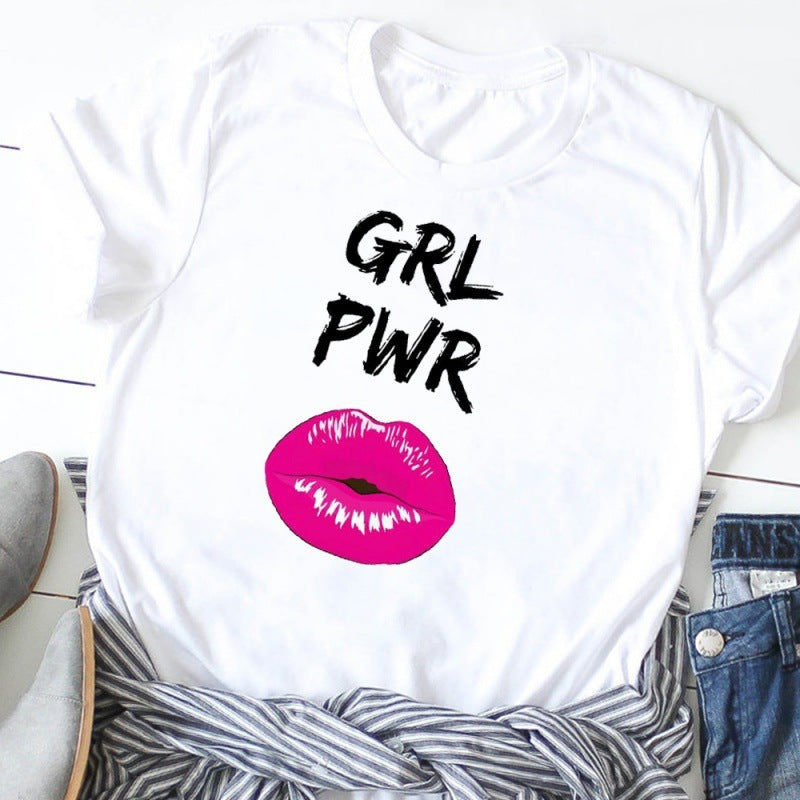 European And American Suffragette Round Neck Short-sleeved T-shirt