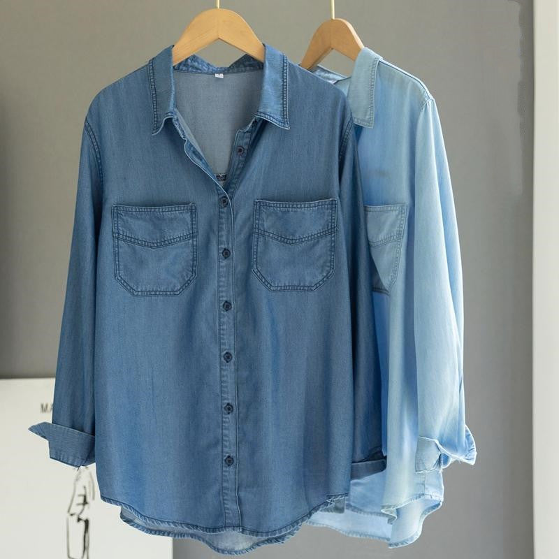 Women's Fashionable Loose All-match Bandage Dress Shirt