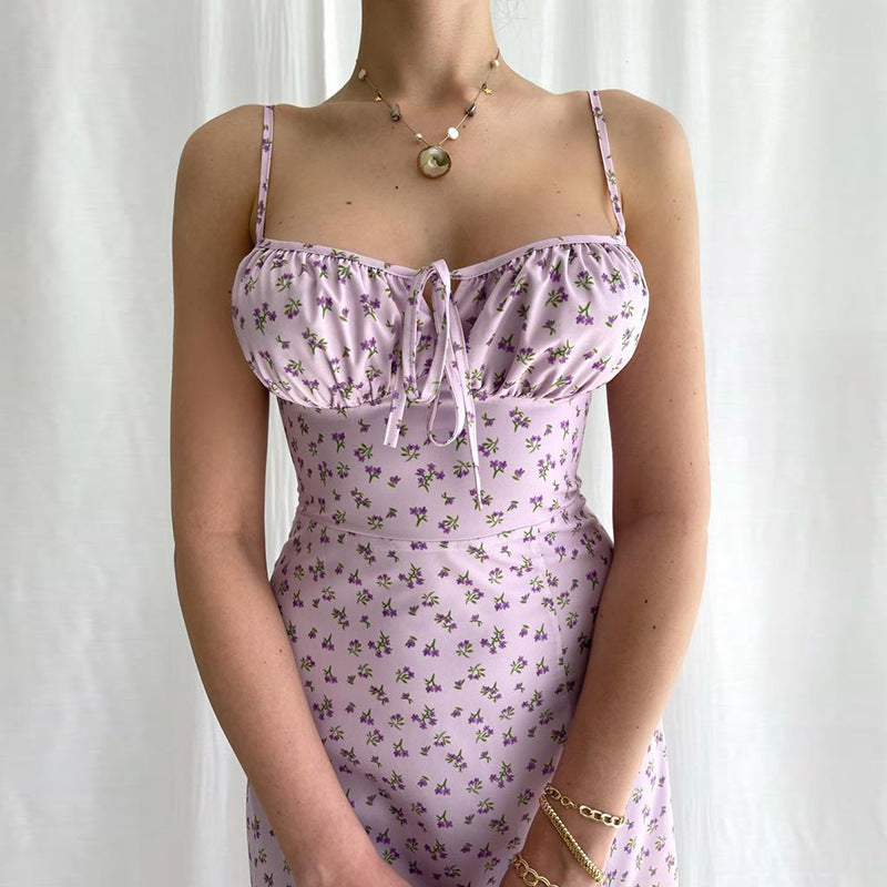 Floral Split Hem Cami Dress