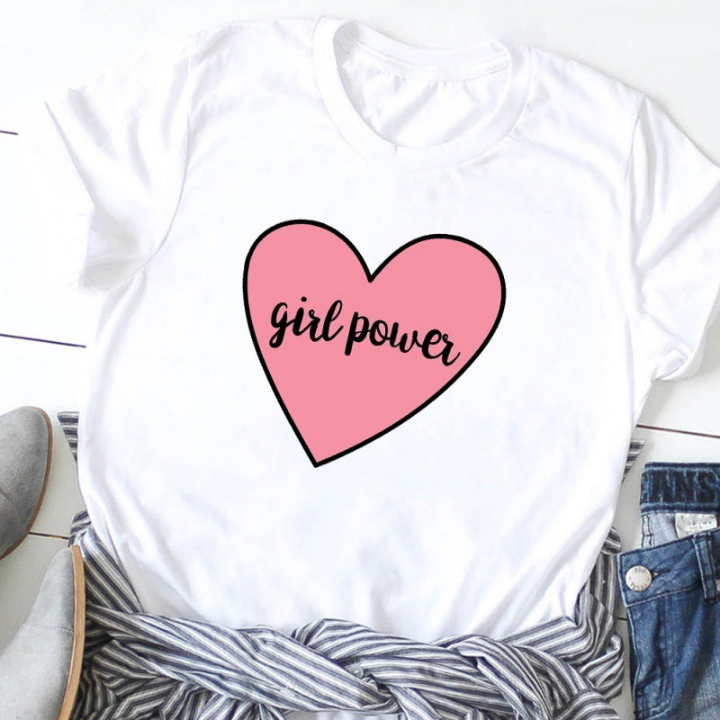 European And American Suffragette Round Neck Short-sleeved T-shirt