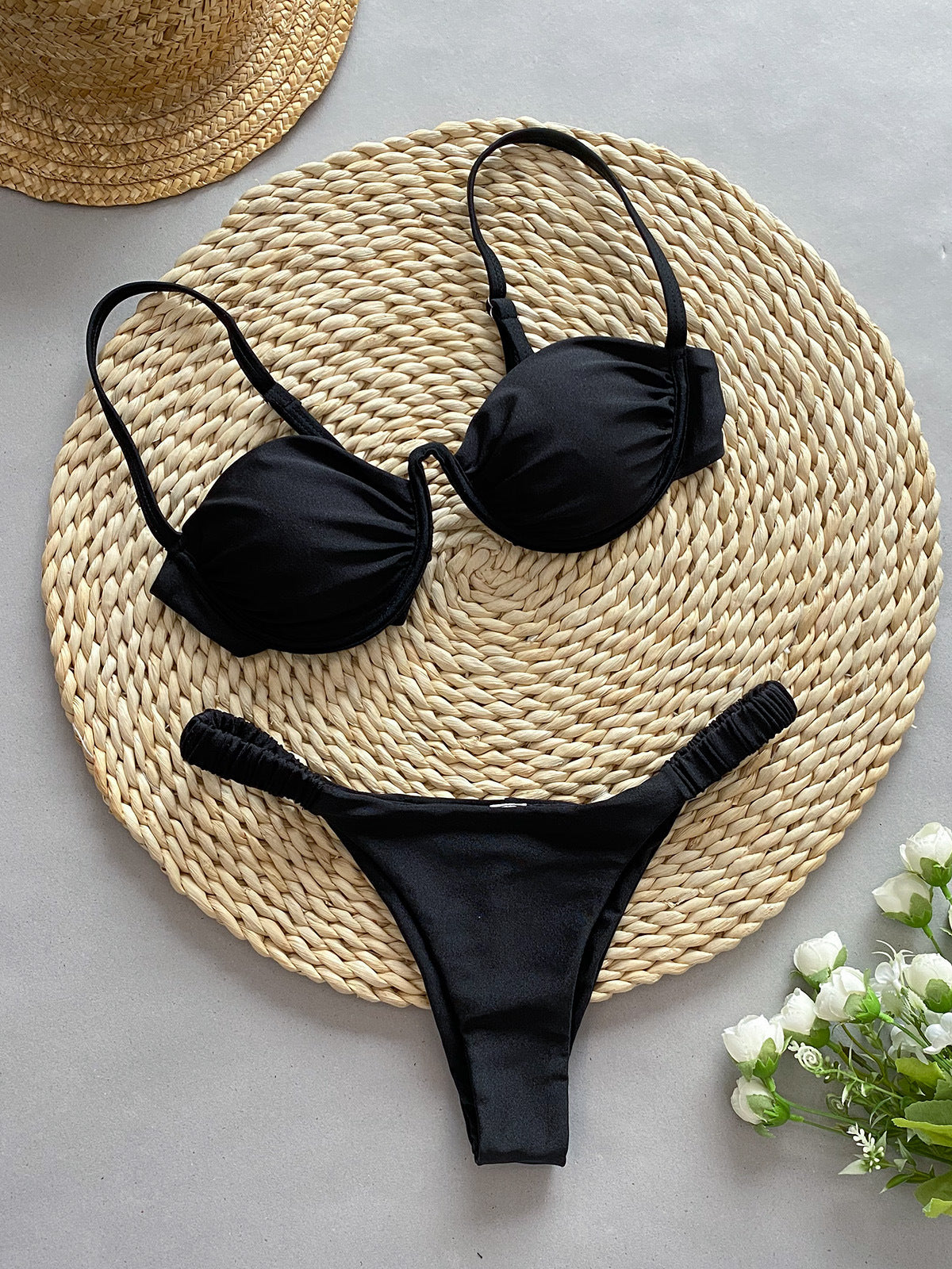 European And American Underwire Bikini Split Women's Swimsuit