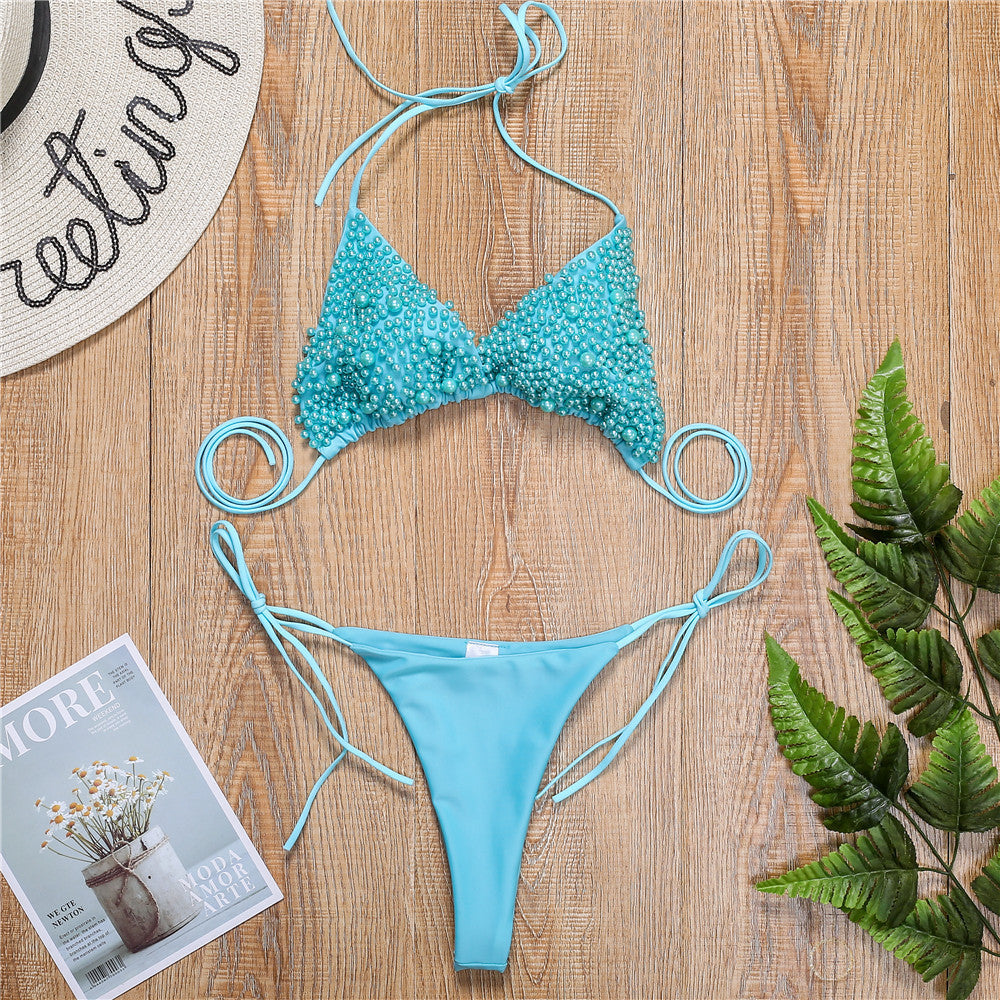 Halter Mini Bikini Female Swimsuit Women Swimwear Two-pieces