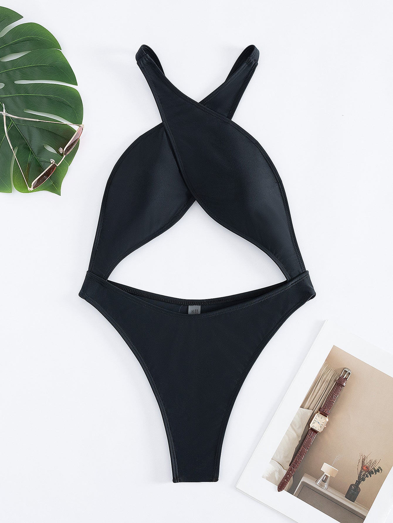 One-piece Bikini Hot Girl Neck Tight Women