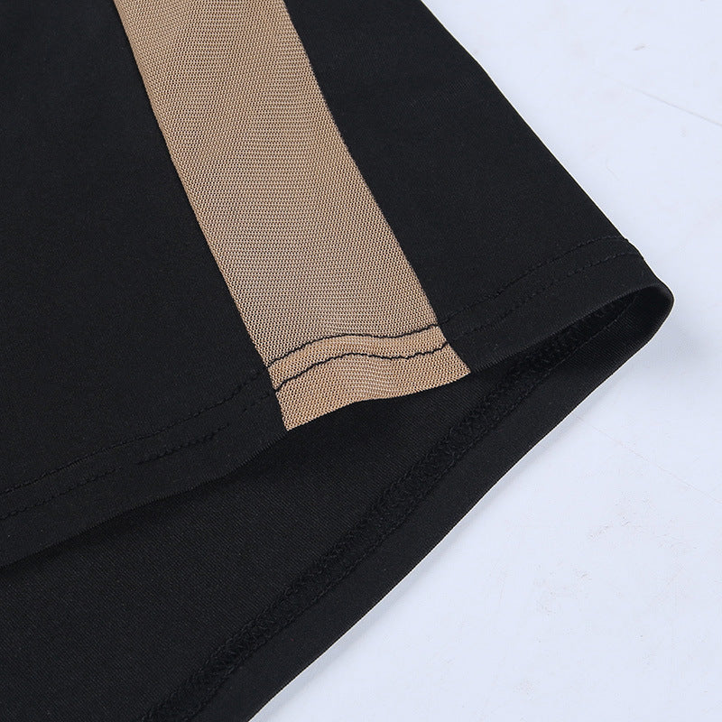 Tube Top Hollow Sheath Slim Dress