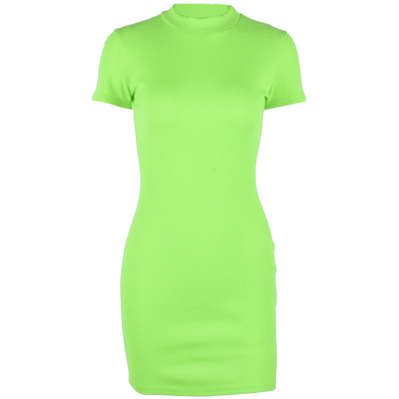 Fluorescent Short Sleeve Jumpsuit