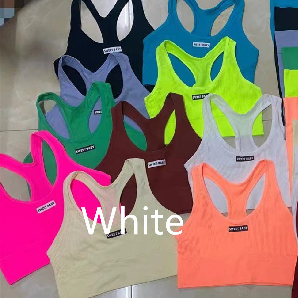 Sports Yoga Suit With Chest Pad Shockproof Beauty Back Hip Withdraw Stretch Sports Women's Shorts