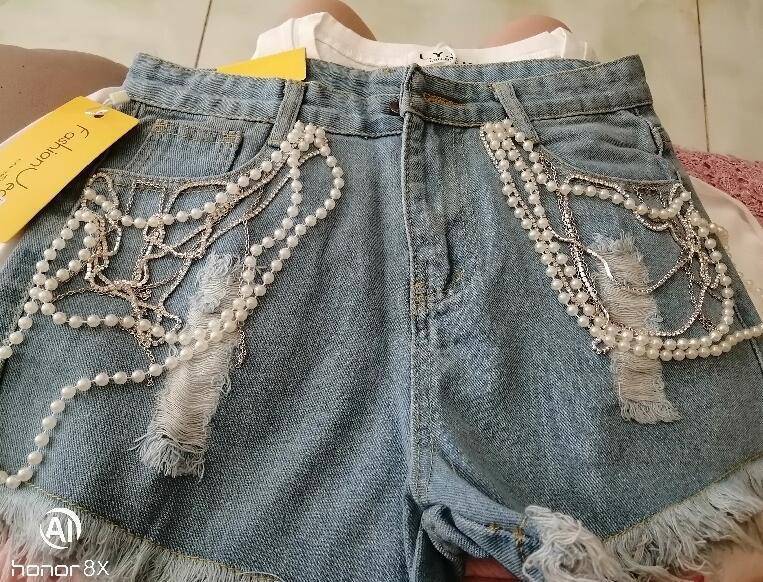 Summer New Women's Industrial Jeans Shorts